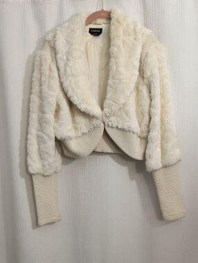 Bebe Vintage Crop Jacket Women's